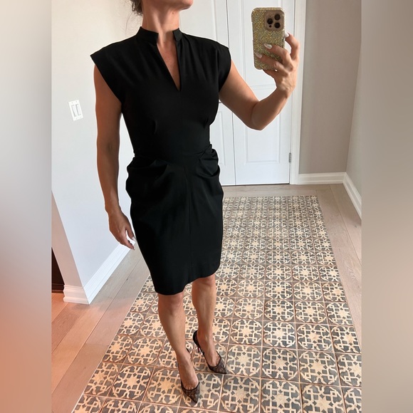 Dar-Ti elegant black dress, knee length, size small - Picture 4 of 12